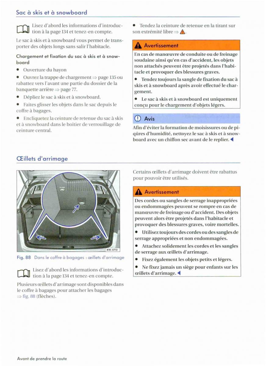 VW Golf VI 6 manuel du proprietaire / page 138