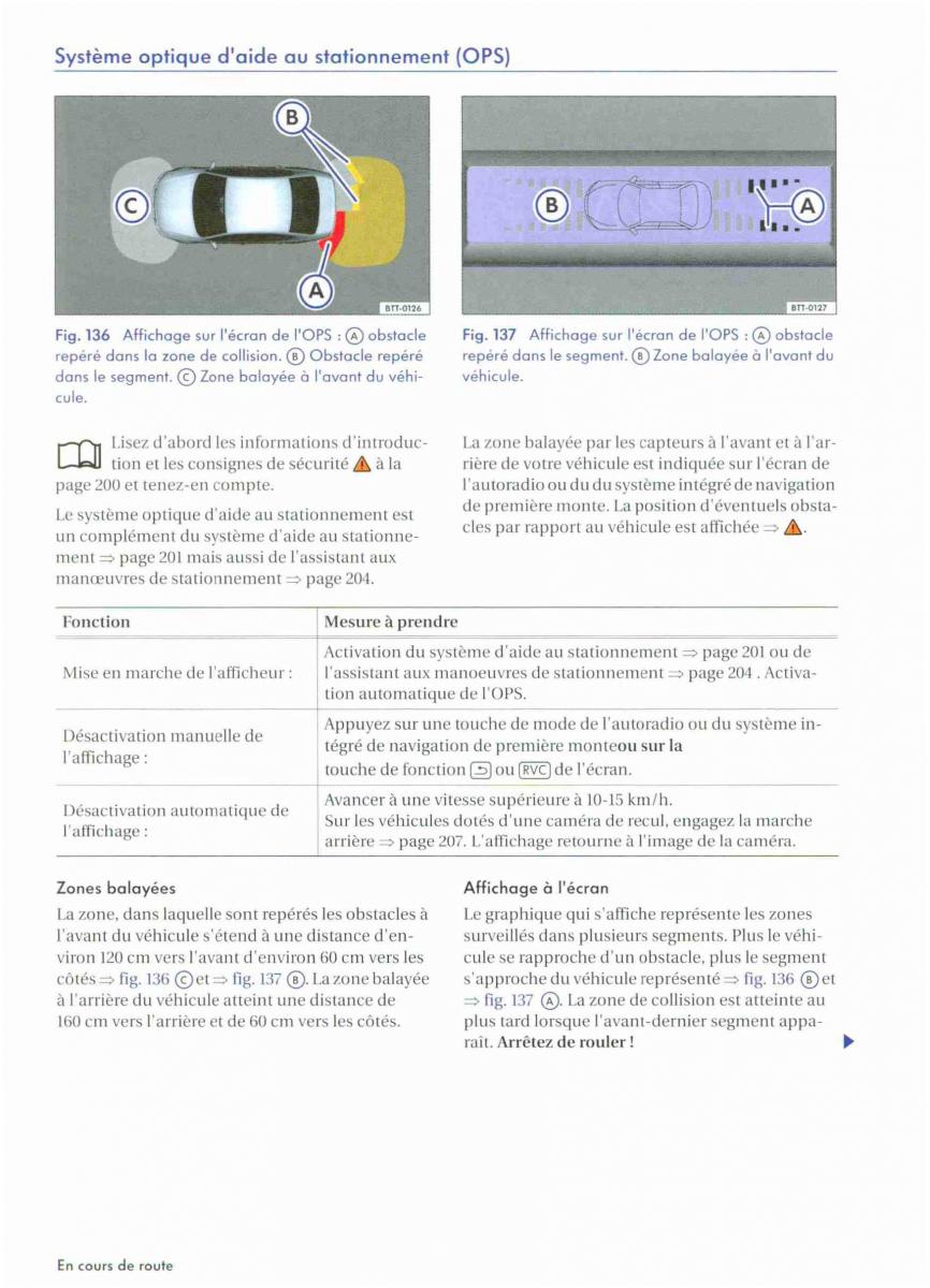 VW Golf VI 6 manuel du proprietaire / page 204