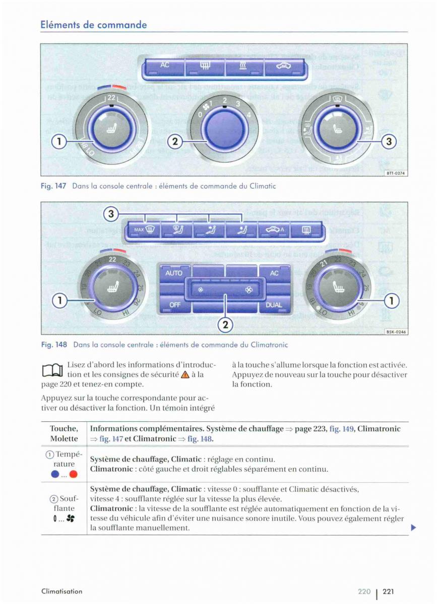 VW Golf VI 6 manuel du proprietaire / page 223