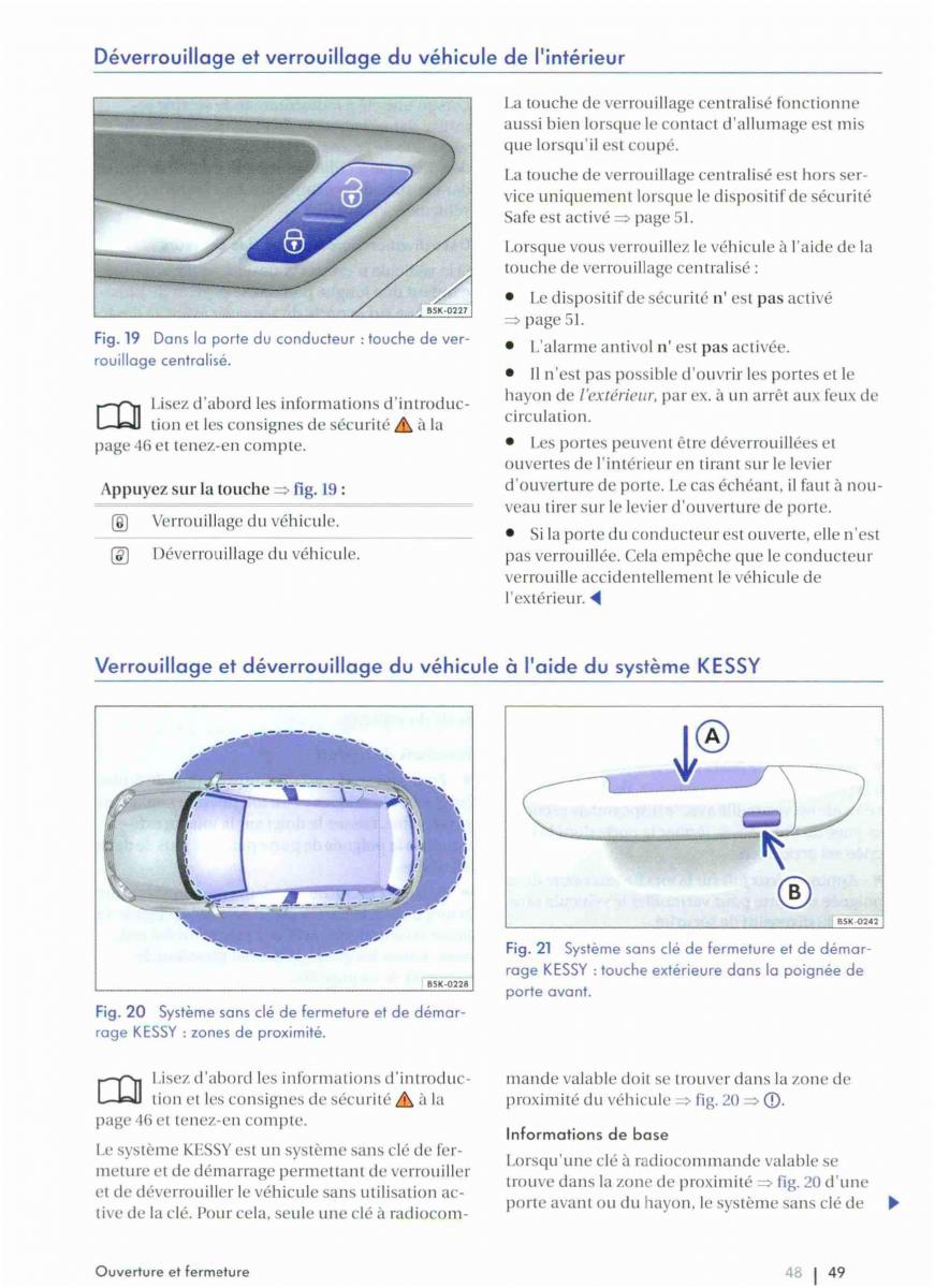 VW Golf VI 6 manuel du proprietaire / page 51