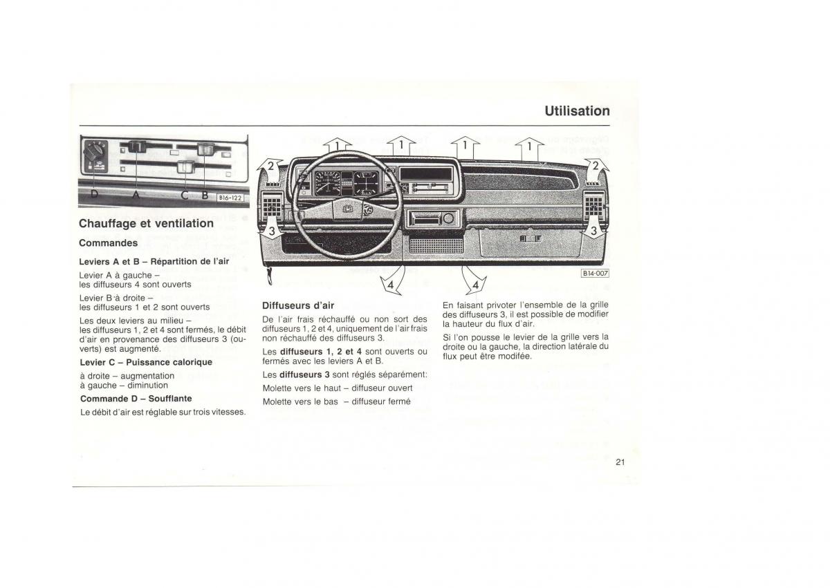 VW Golf I 1 pickup manuel du proprietaire / page 23