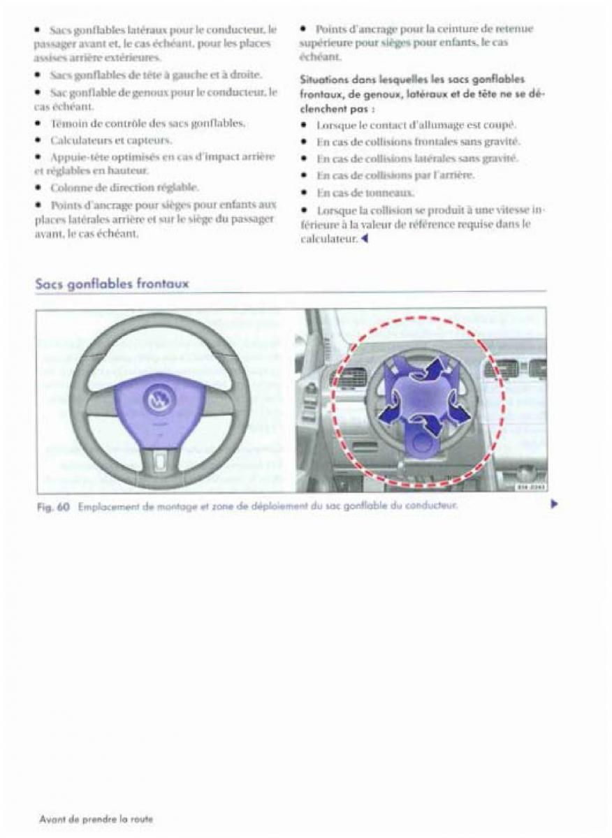 VW Golf Plus manuel du proprietaire / page 96