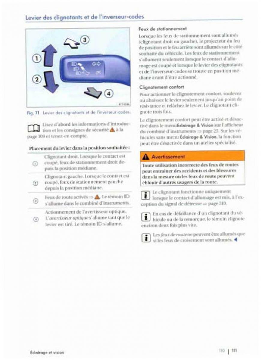 VW Golf Plus manuel du proprietaire / page 113