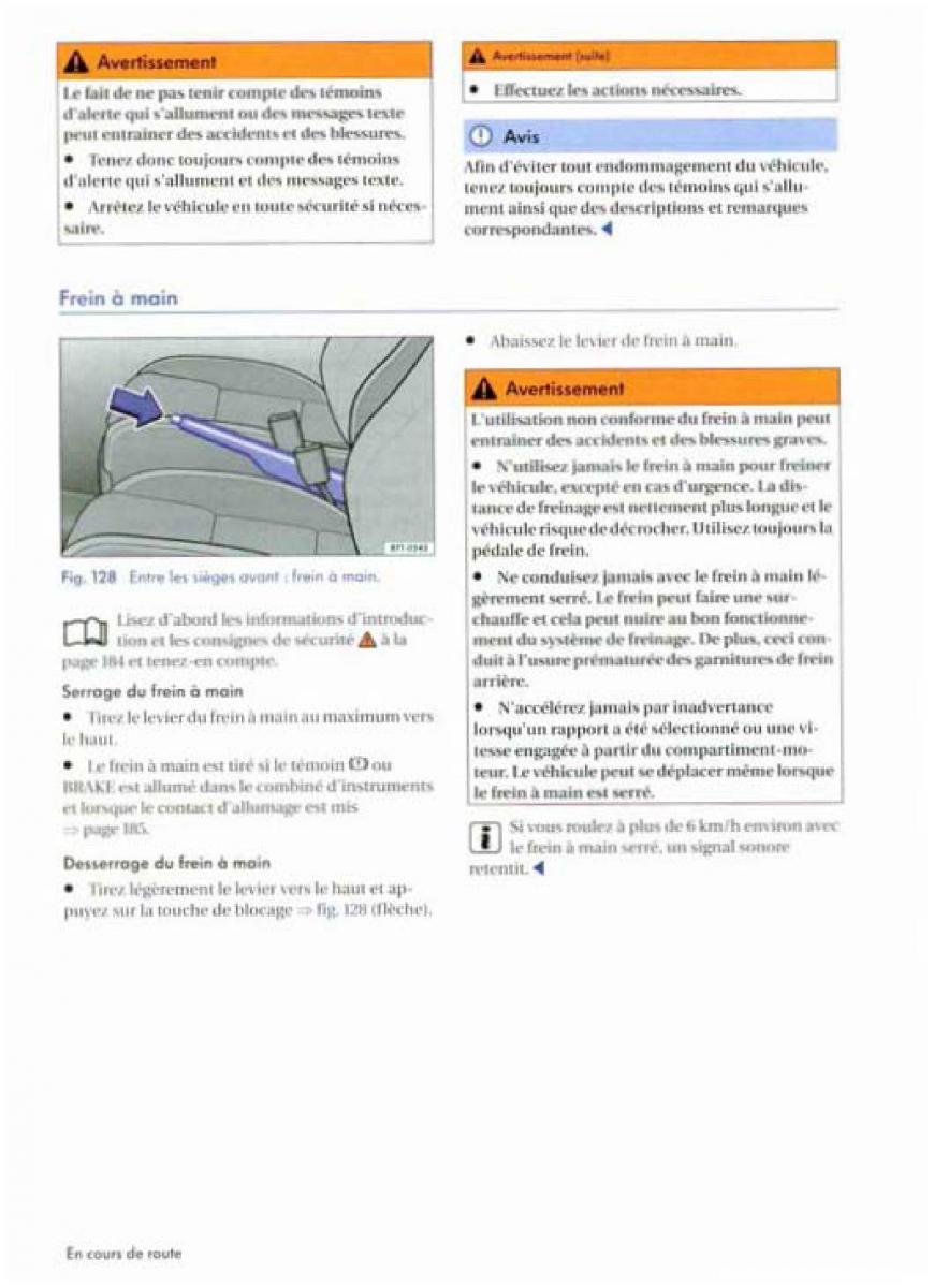 VW Golf Plus manuel du proprietaire / page 188