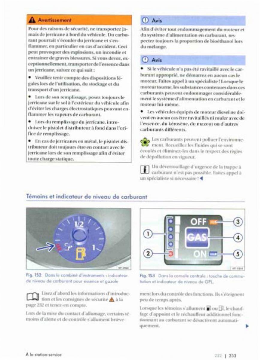 VW Golf Plus manuel du proprietaire / page 235