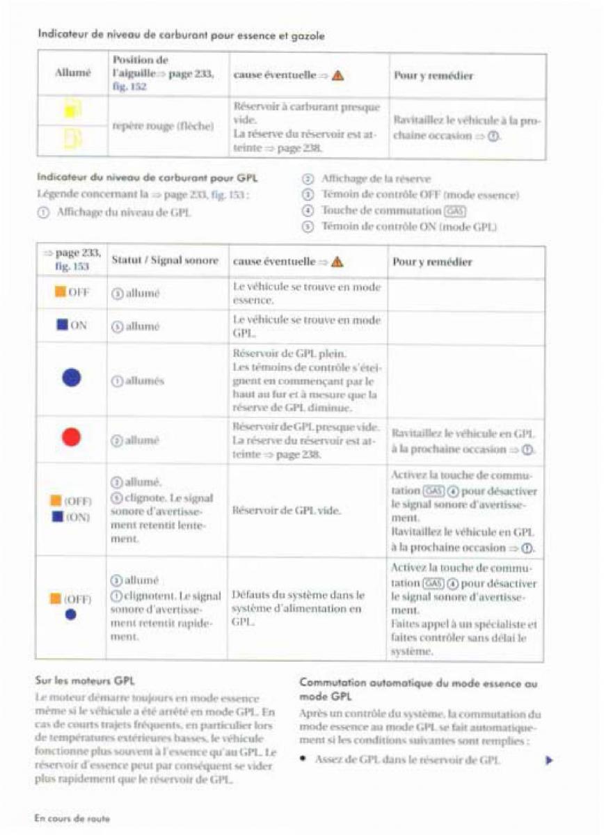 VW Golf Plus manuel du proprietaire / page 236