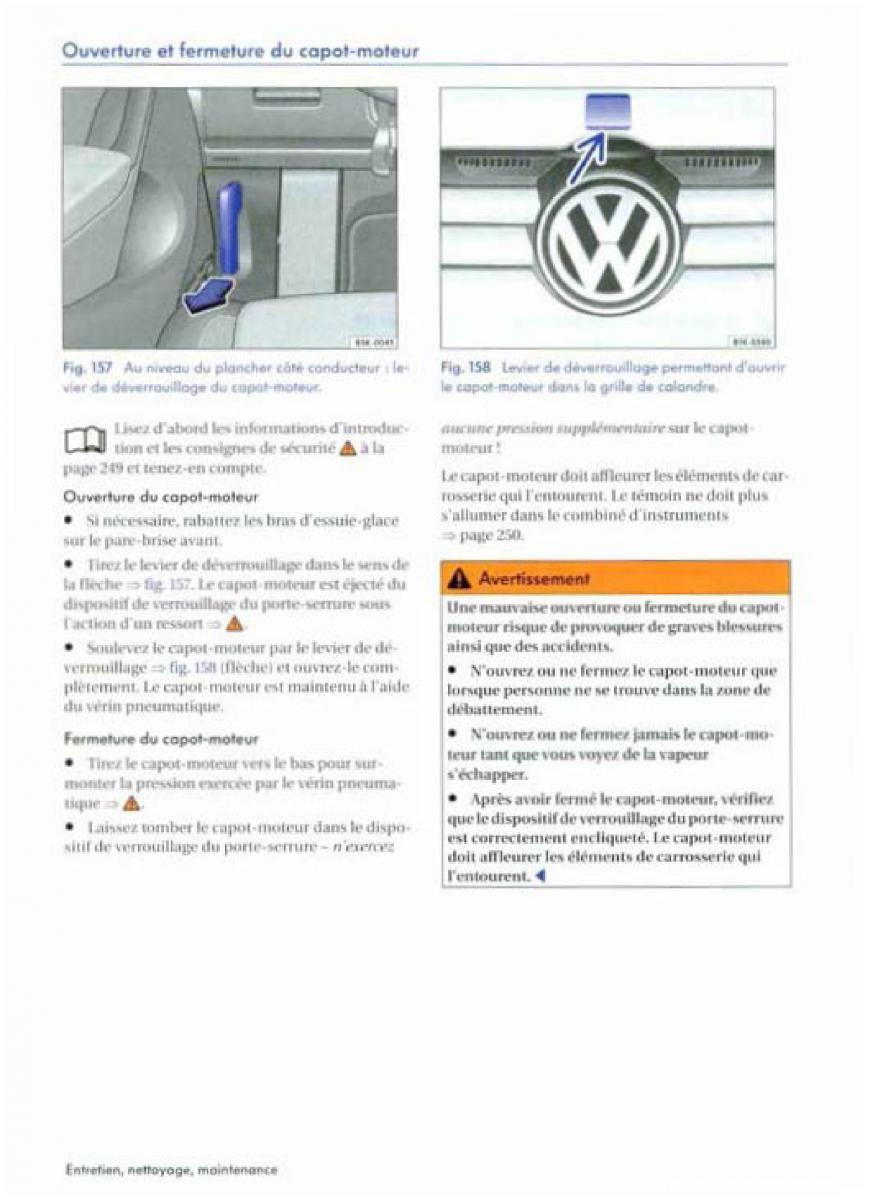 VW Golf Plus manuel du proprietaire / page 254