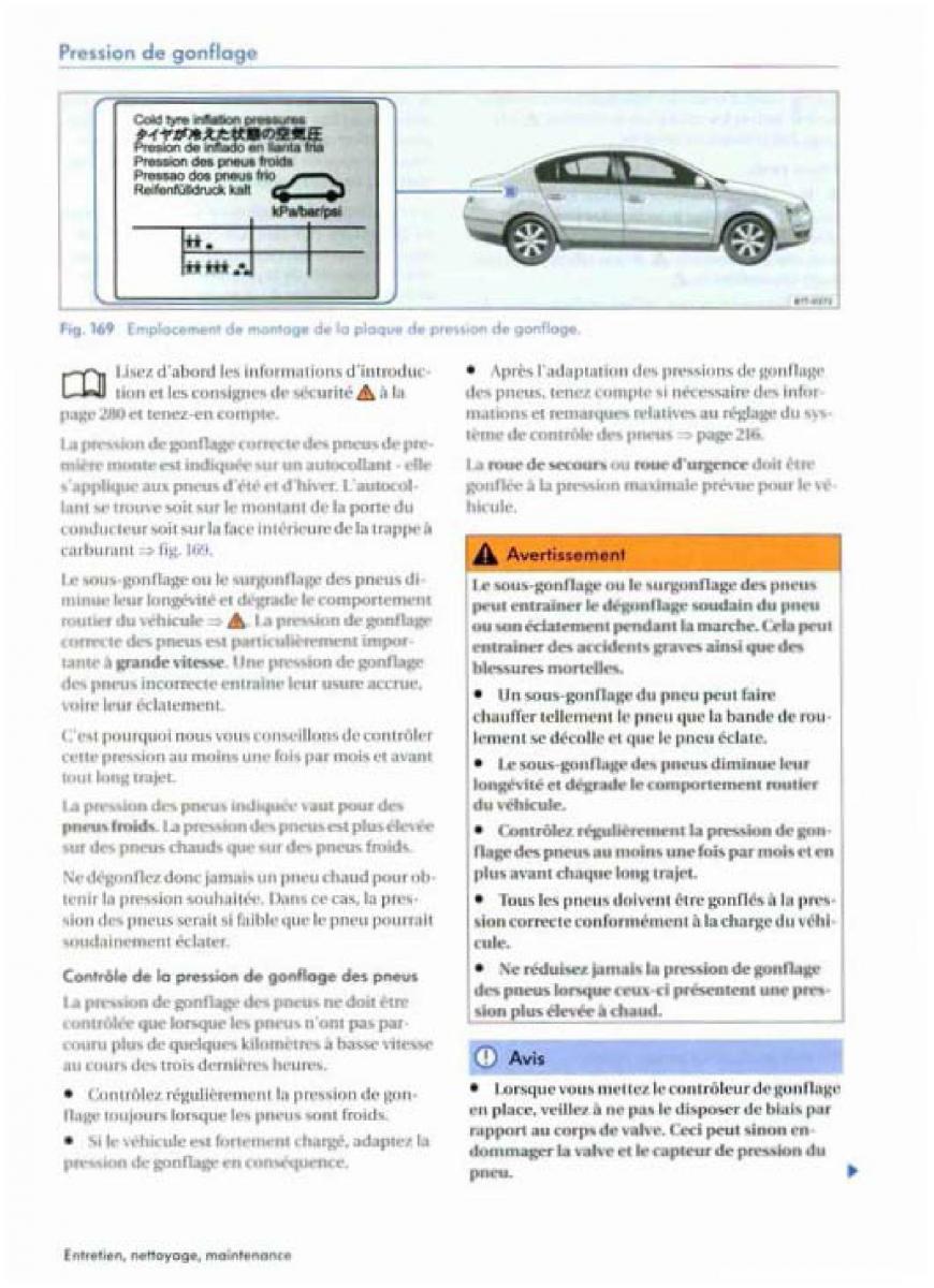 VW Golf Plus manuel du proprietaire / page 286