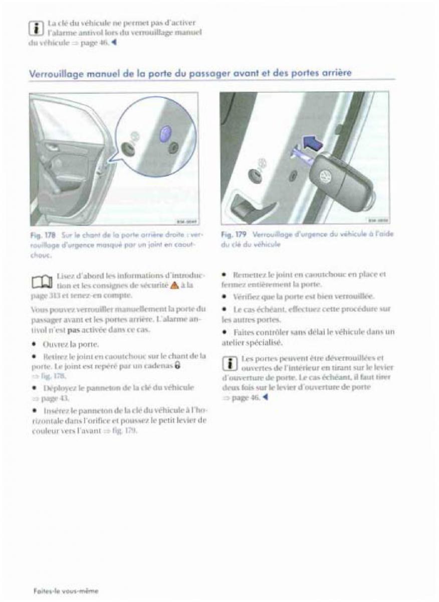 VW Golf Plus manuel du proprietaire / page 316