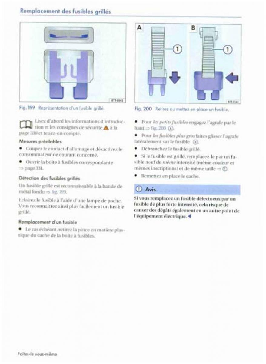 VW Golf Plus manuel du proprietaire / page 334