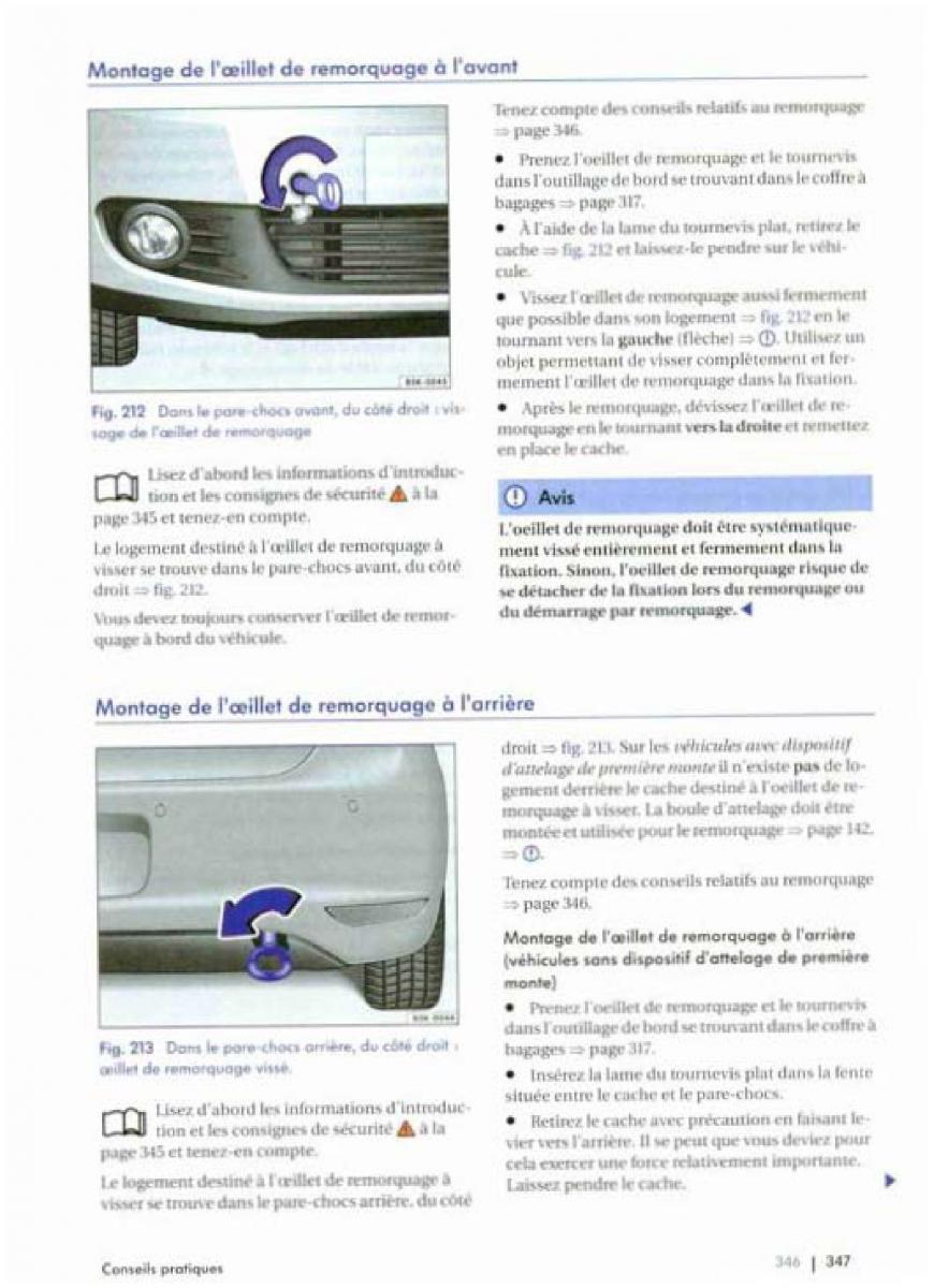 VW Golf Plus manuel du proprietaire / page 349