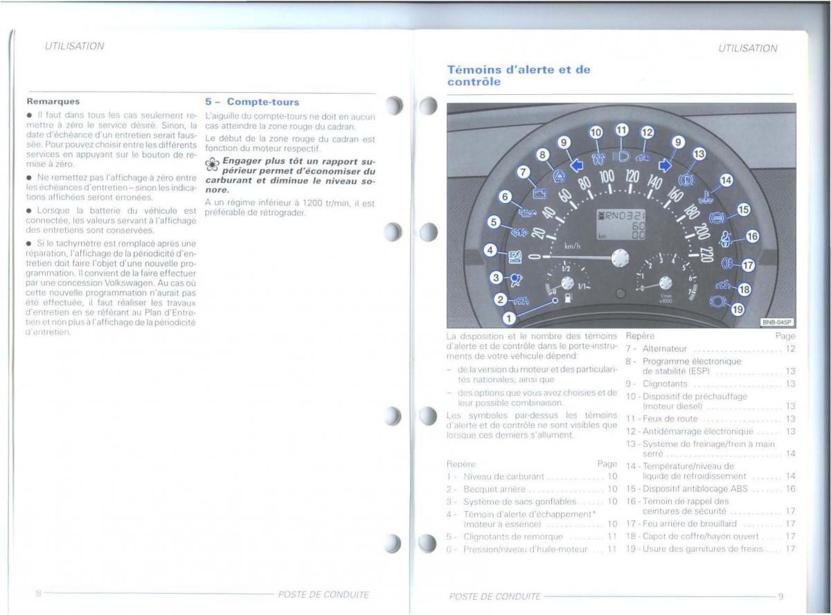 VW New Beetle Bjalla manuel du proprietaire / page 6