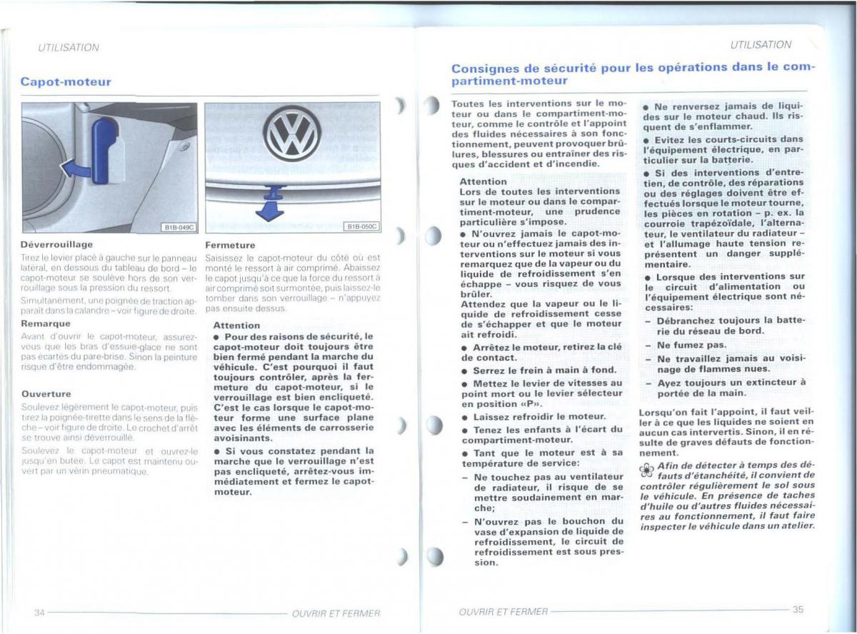 VW New Beetle Bjalla manuel du proprietaire / page 19