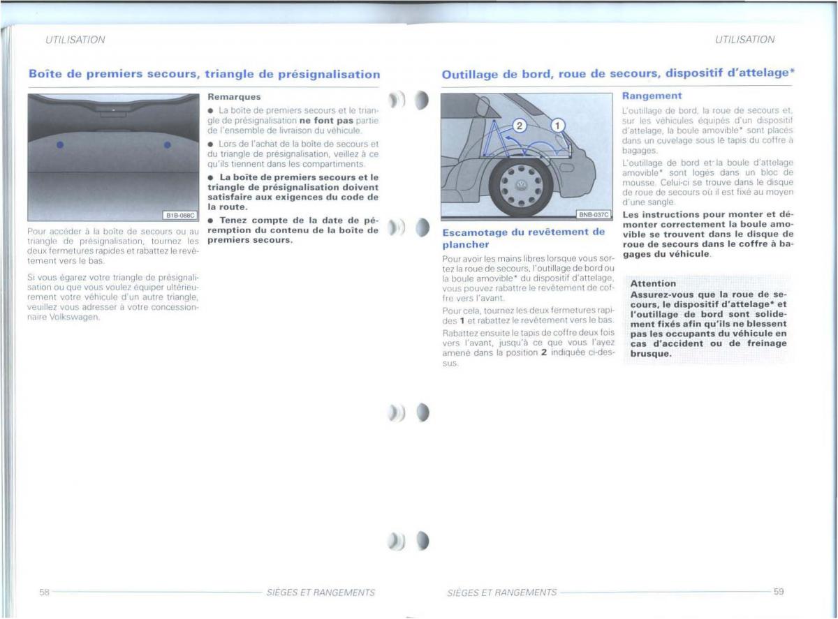 VW New Beetle Bjalla manuel du proprietaire / page 31