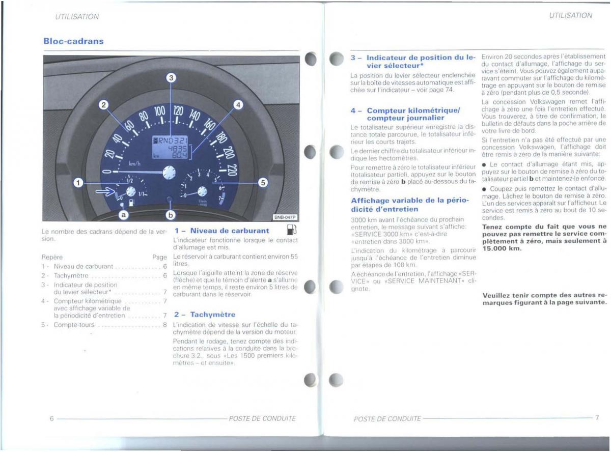 VW New Beetle Bjalla manuel du proprietaire / page 5