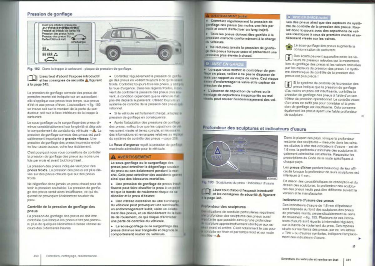 VW Tiguan I 1 manuel du proprietaire / page 177