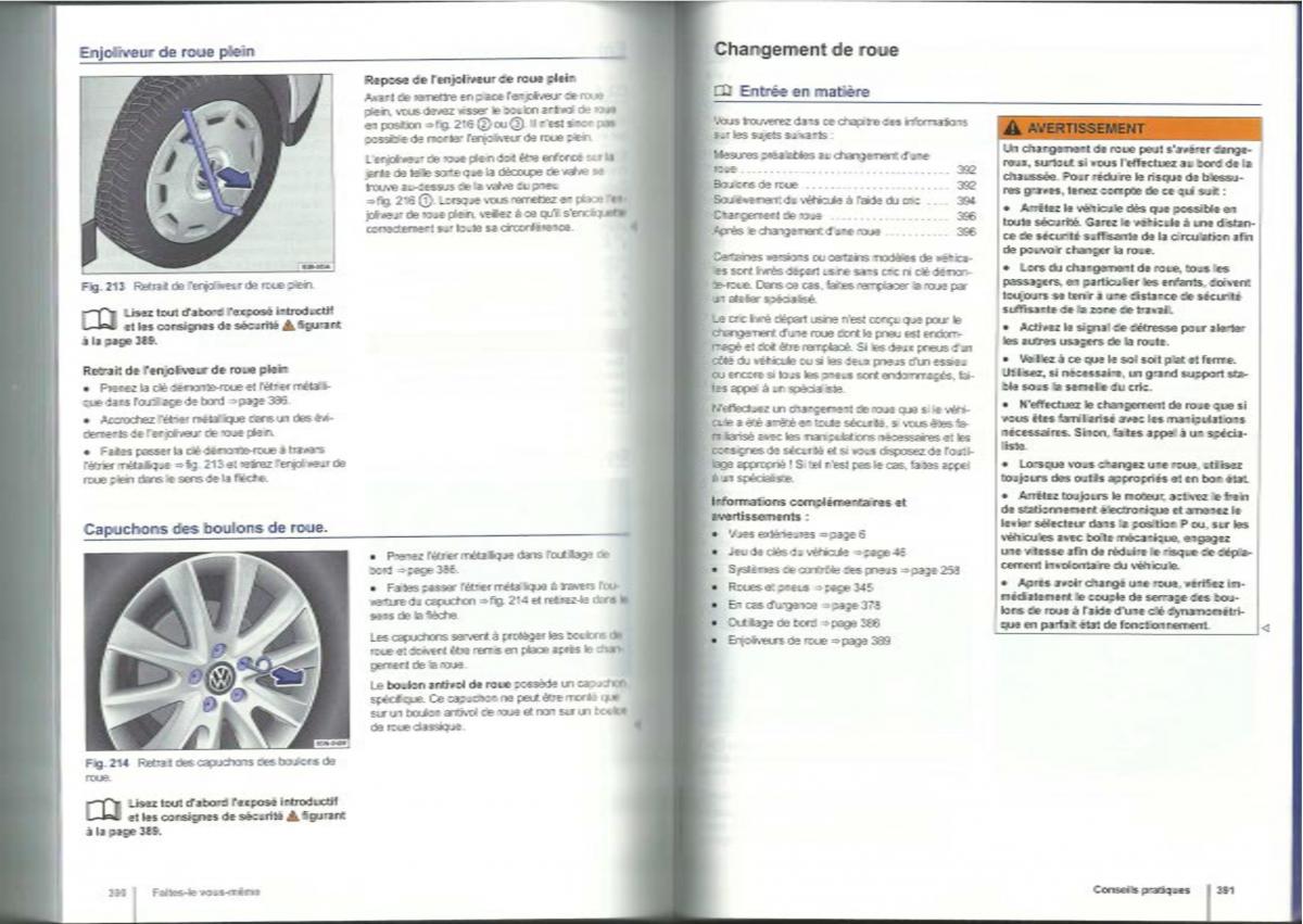 VW Tiguan I 1 manuel du proprietaire / page 197