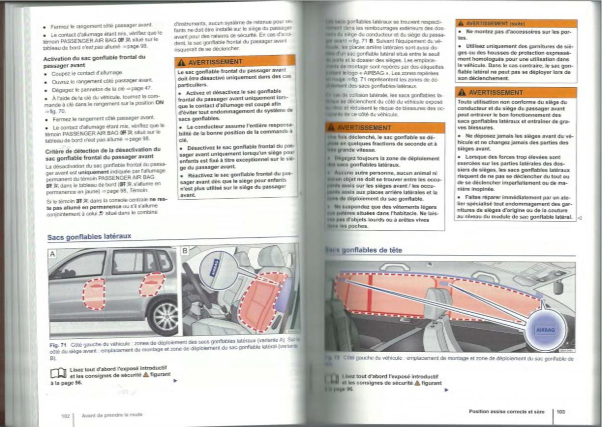 VW Tiguan I 1 manuel du proprietaire / page 53