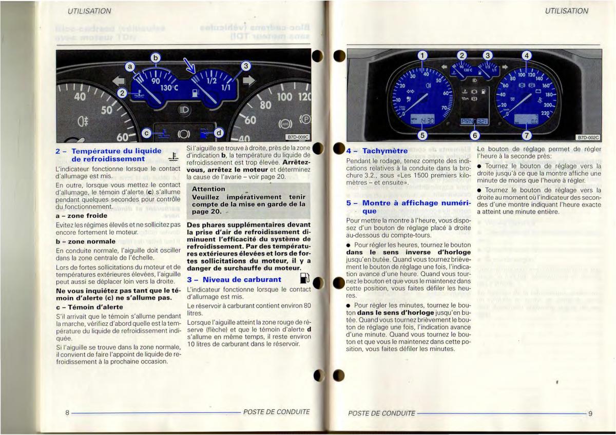 VW Transporter T4 manuel du proprietaire / page 6