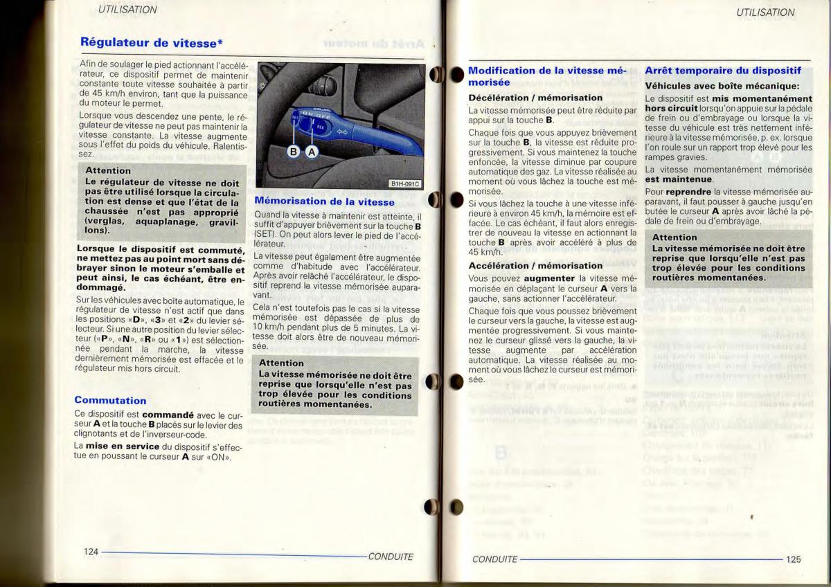 VW Transporter T4 manuel du proprietaire / page 64