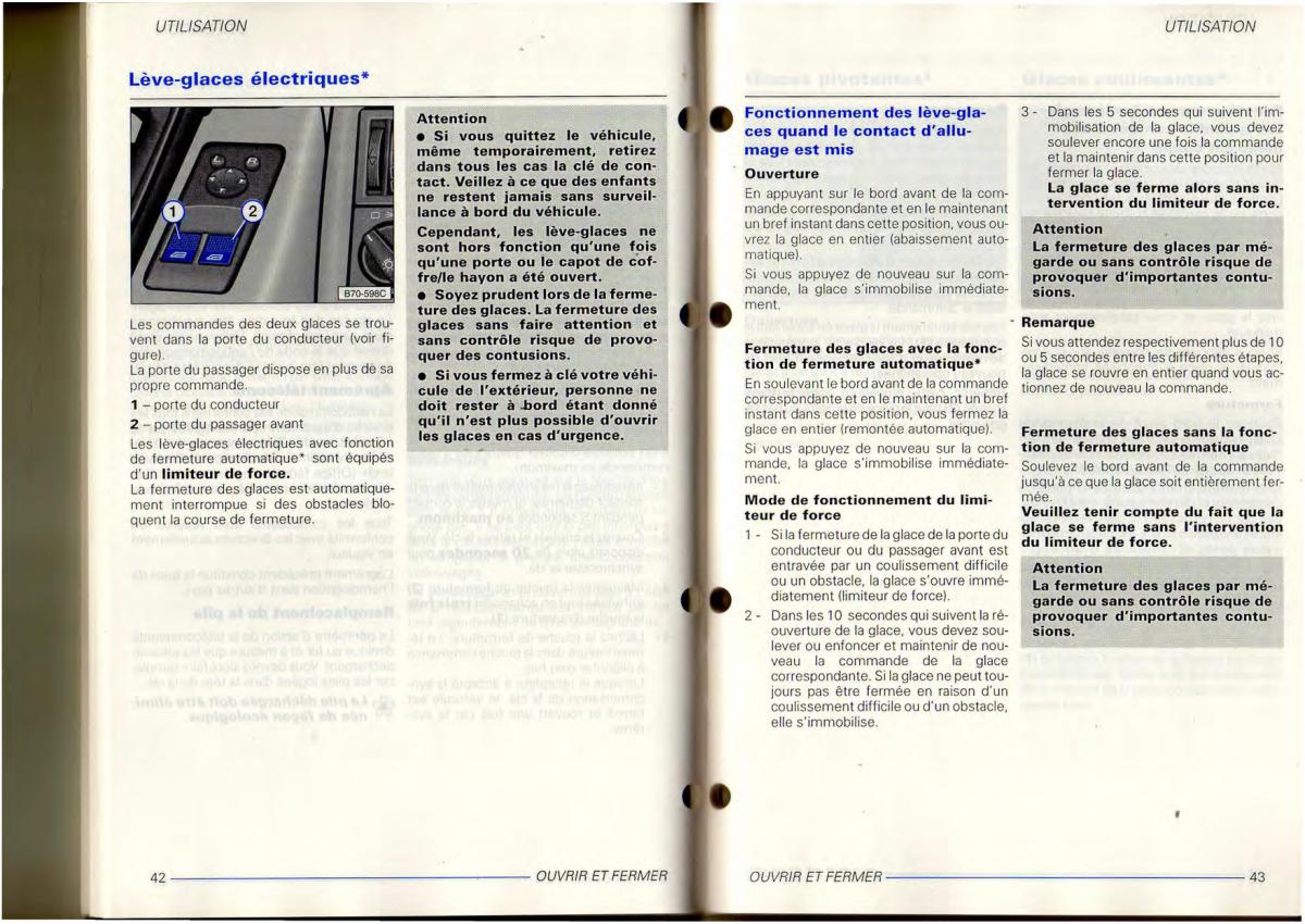 VW Transporter T4 manuel du proprietaire / page 23