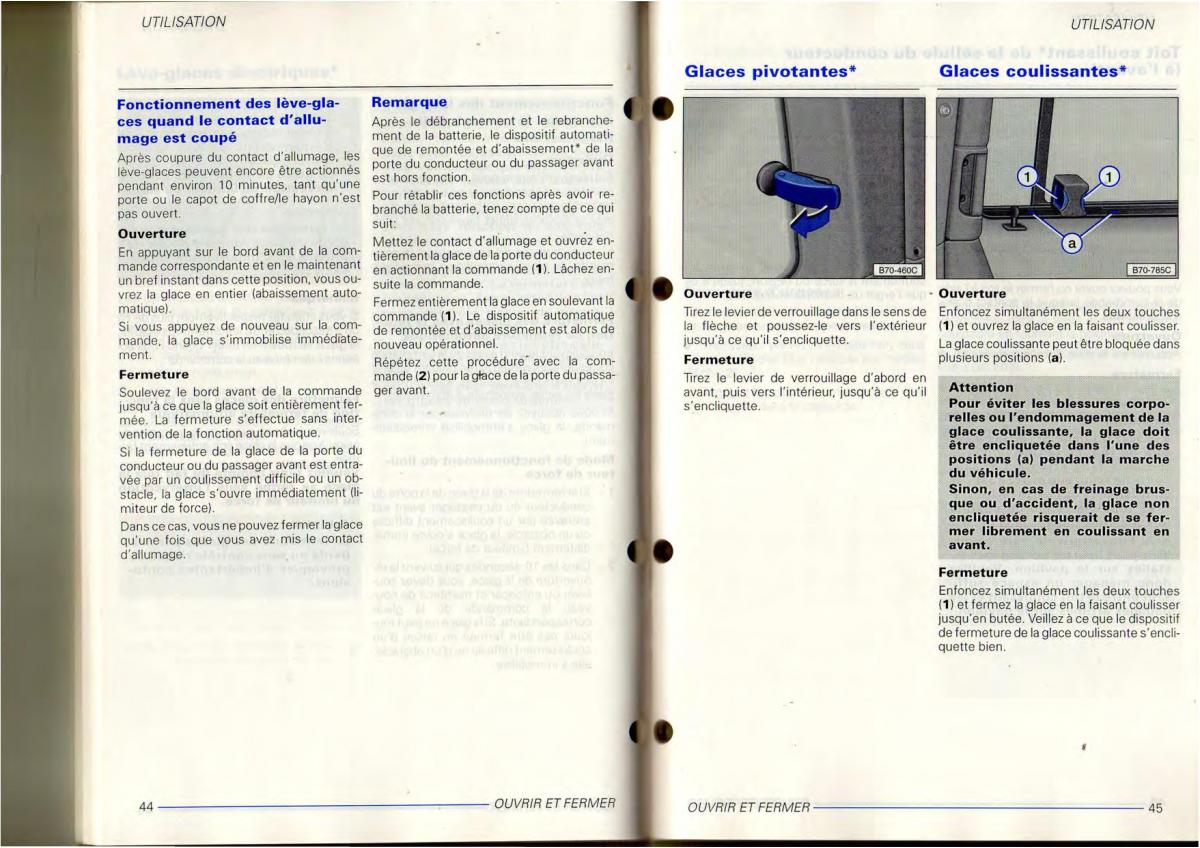 VW Transporter T4 manuel du proprietaire / page 24