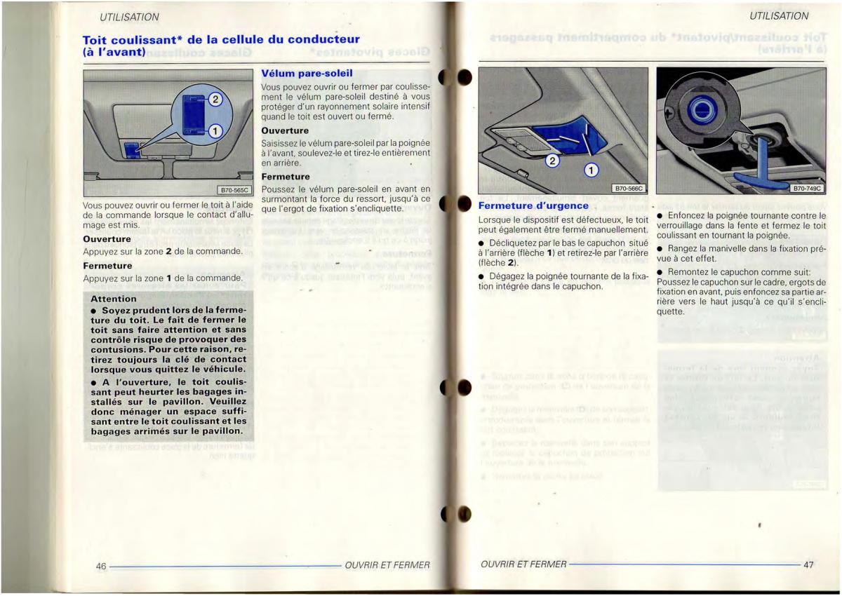 VW Transporter T4 manuel du proprietaire / page 25