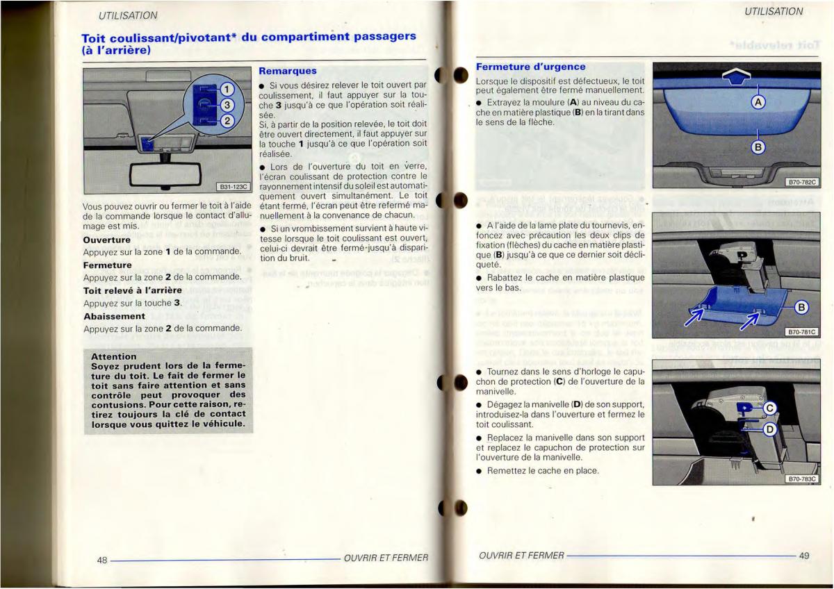 VW Transporter T4 manuel du proprietaire / page 26