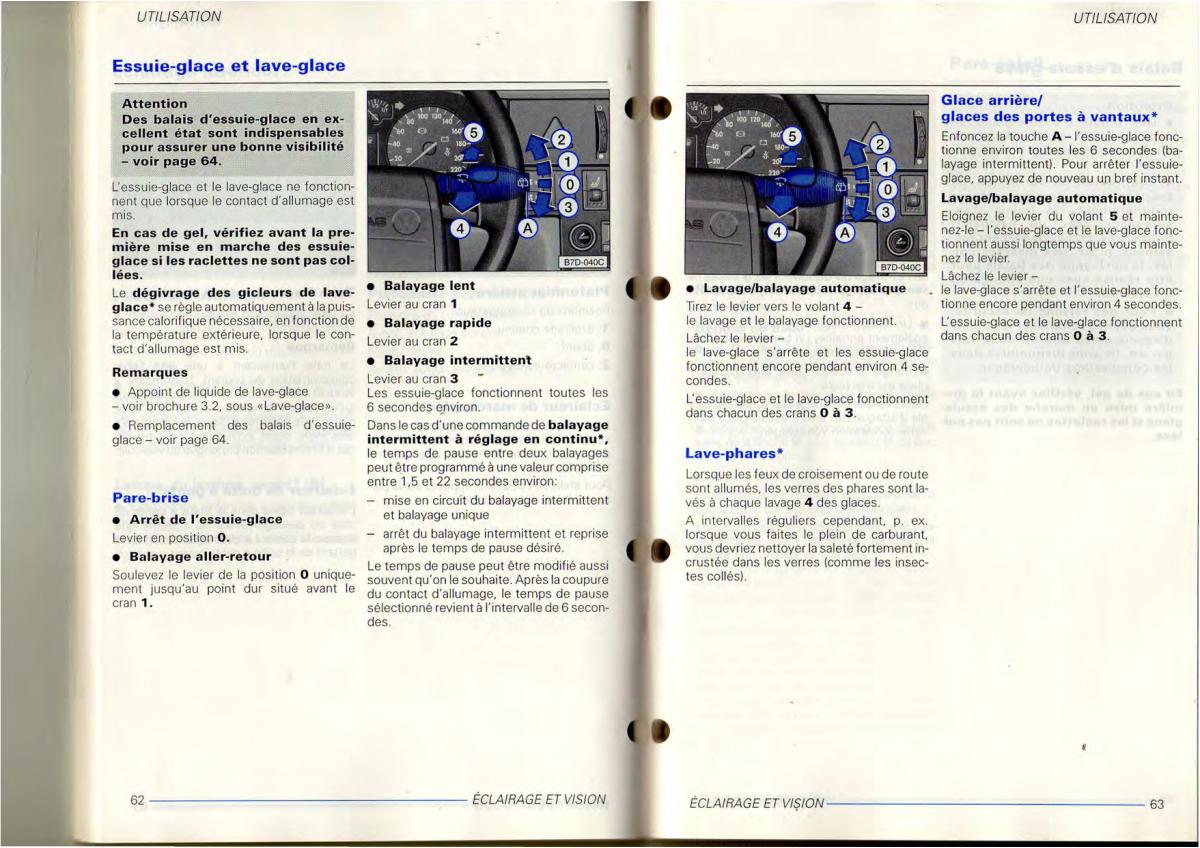 VW Transporter T4 manuel du proprietaire / page 33