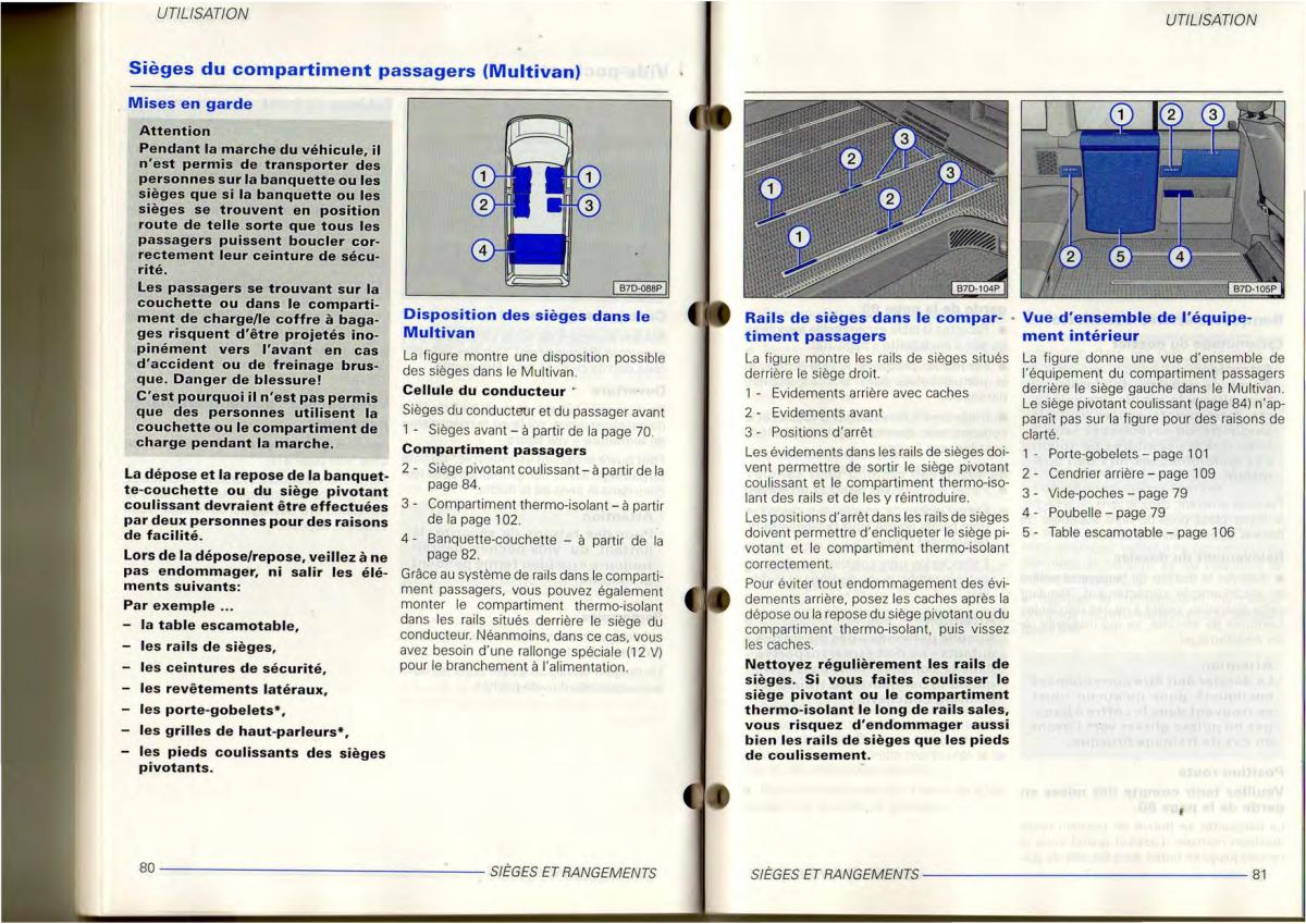 VW Transporter T4 manuel du proprietaire / page 42