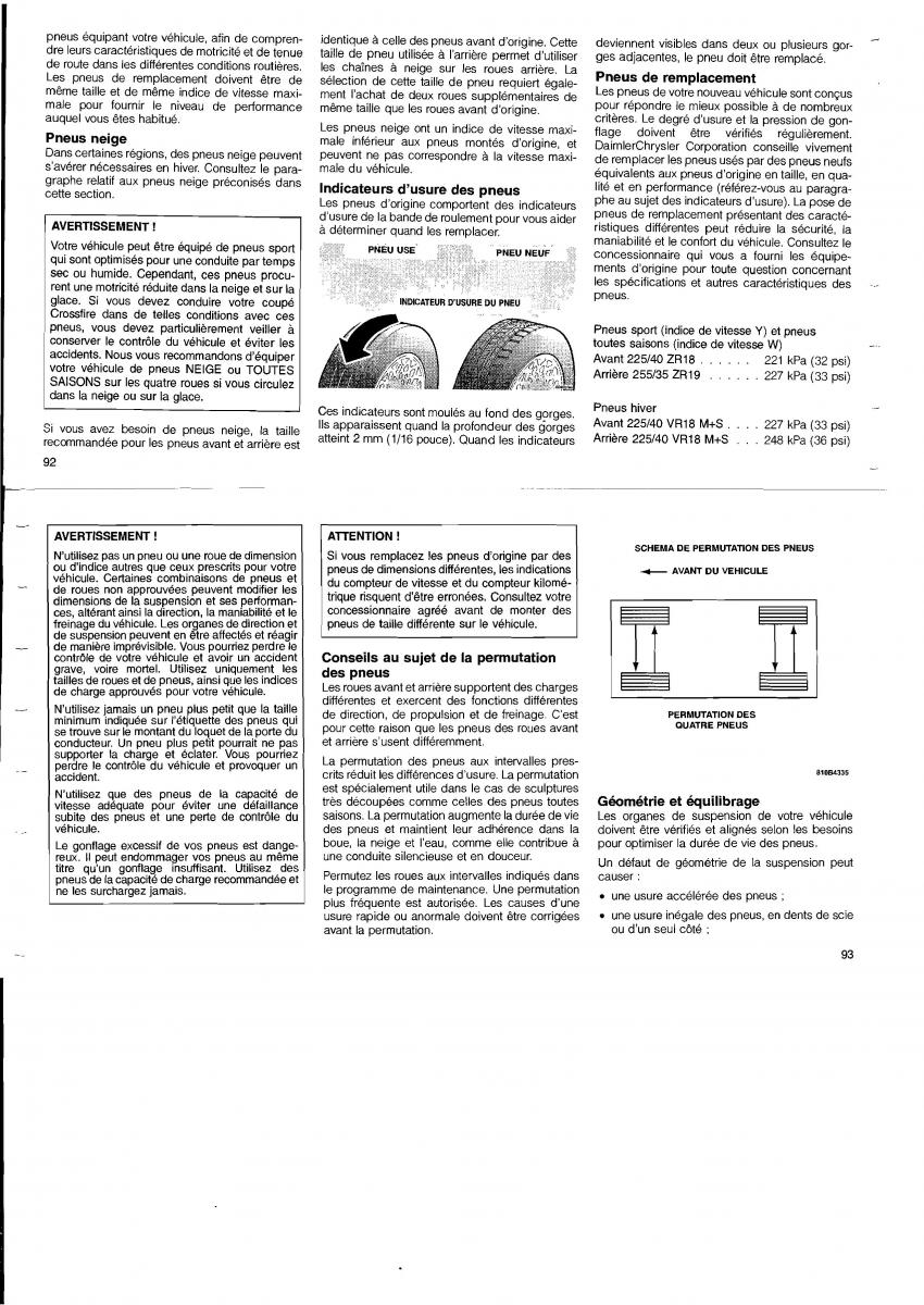 Chrysler Crossfire manuel du proprietaire / page 55