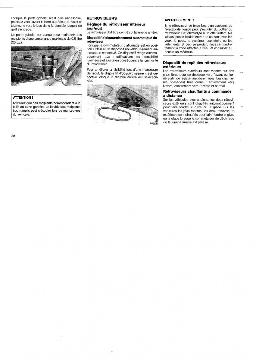 Chrysler Crossfire manuel du proprietaire / page 26