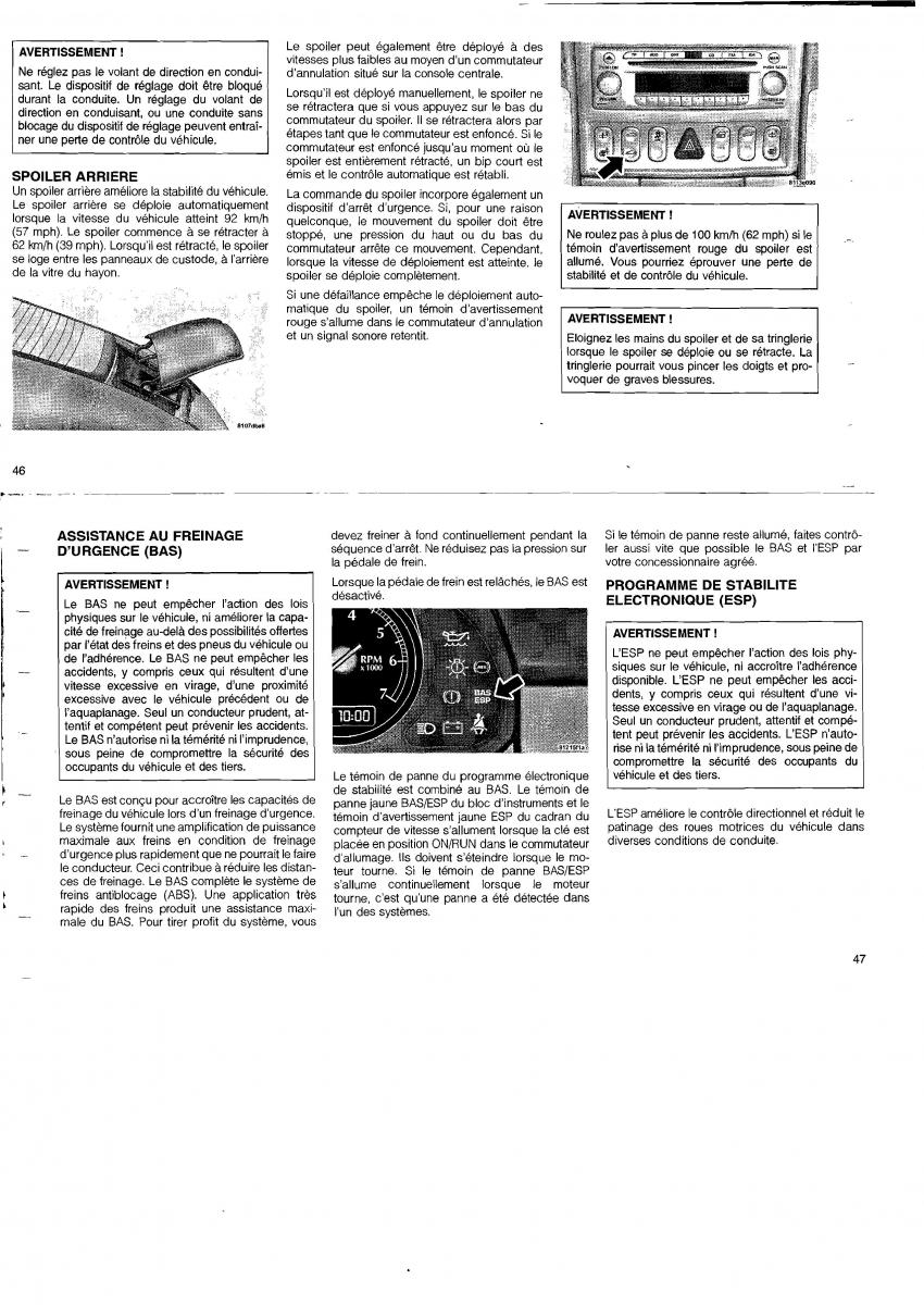 Chrysler Crossfire manuel du proprietaire / page 34