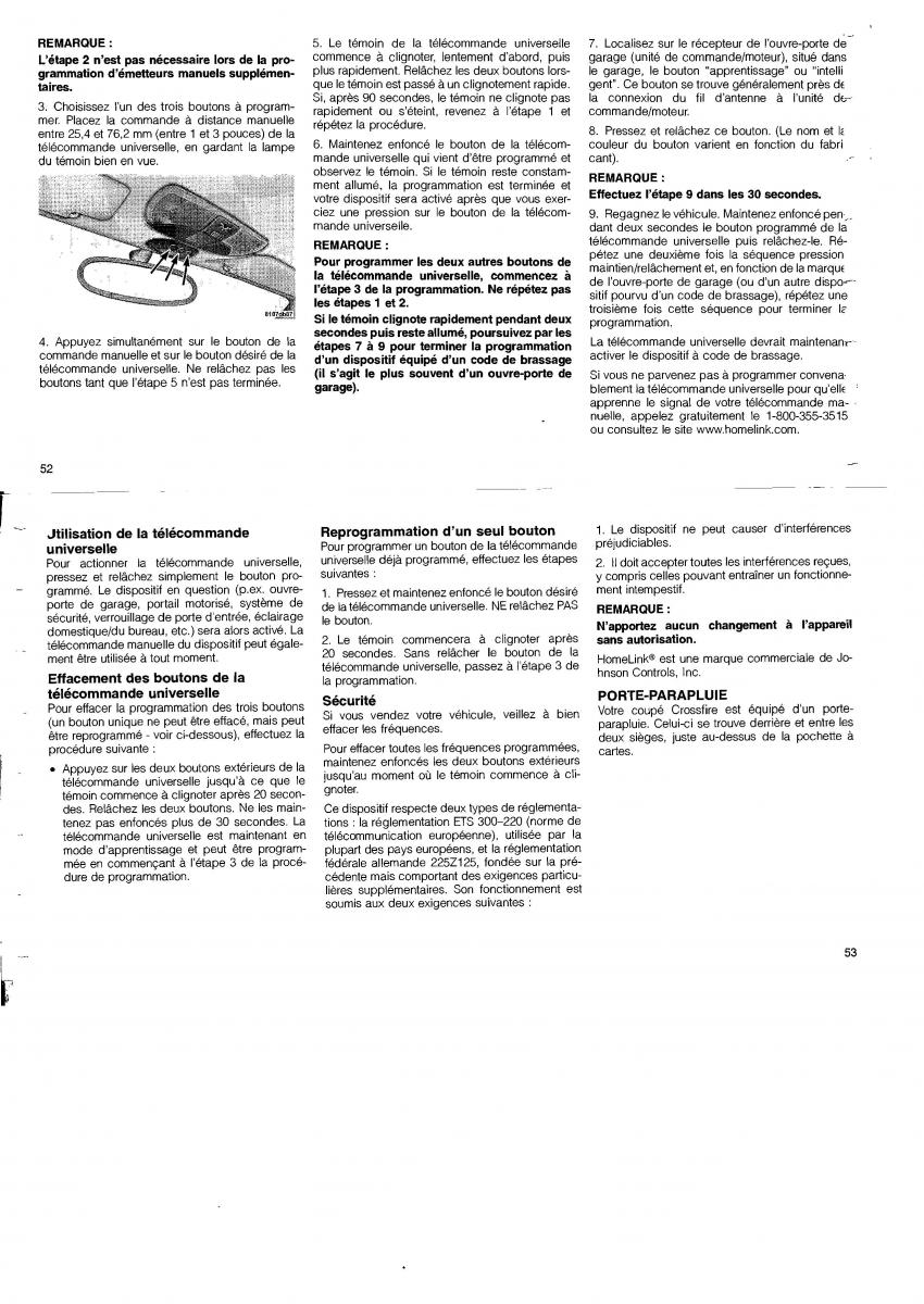 Chrysler Crossfire manuel du proprietaire / page 37