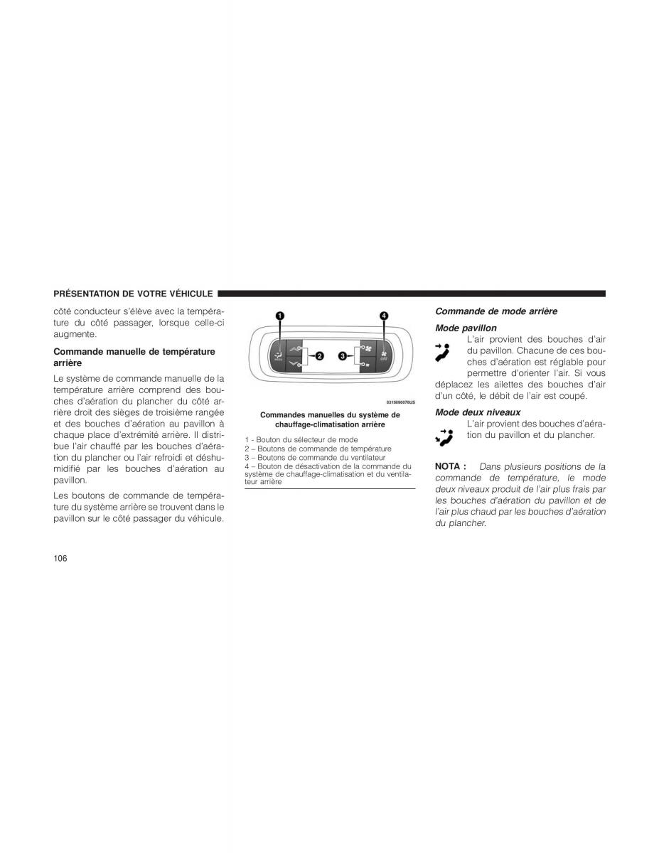 Chrysler Pacifica II 2 manuel du proprietaire / page 108