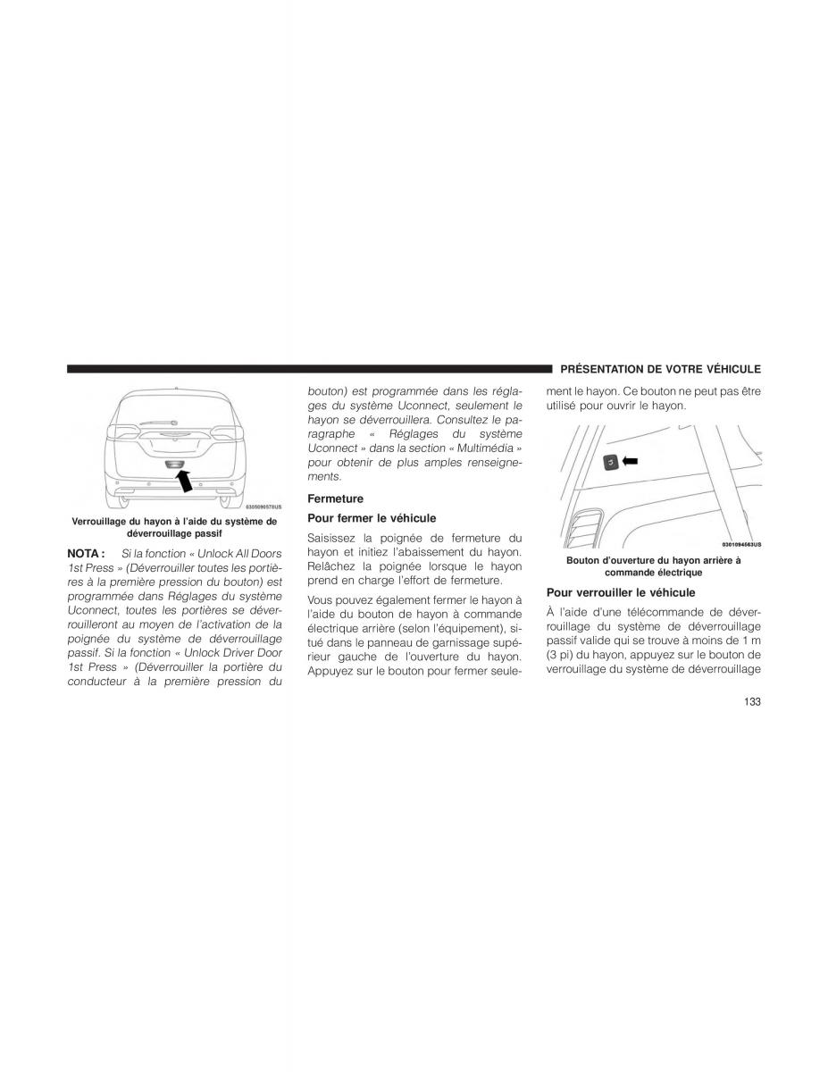 Chrysler Pacifica II 2 manuel du proprietaire / page 135