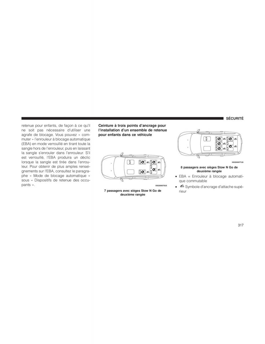 Chrysler Pacifica II 2 manuel du proprietaire / page 319