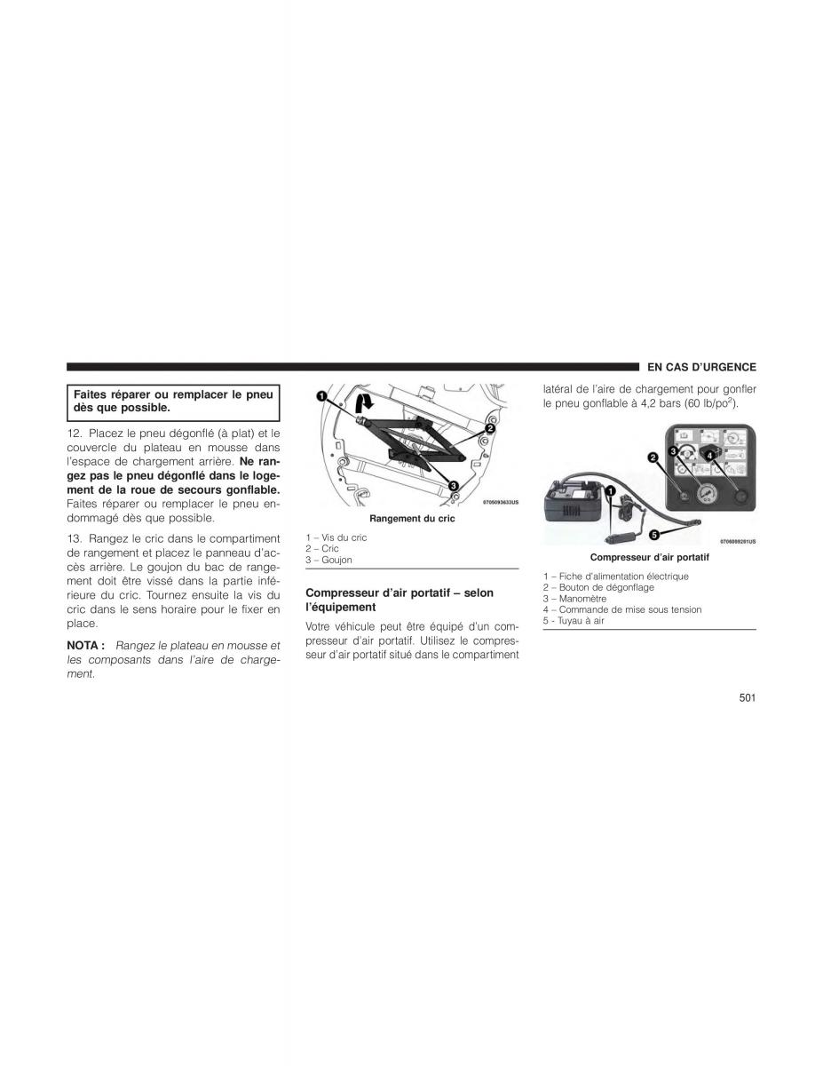 Chrysler Pacifica II 2 manuel du proprietaire / page 503