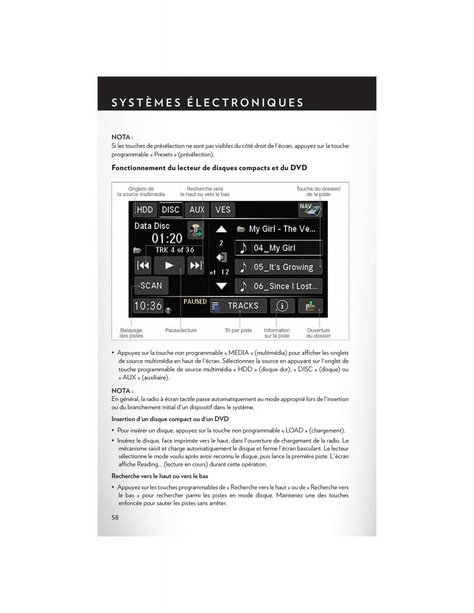 Chrysler Town and Country V 5 manuel du proprietaire / page 60