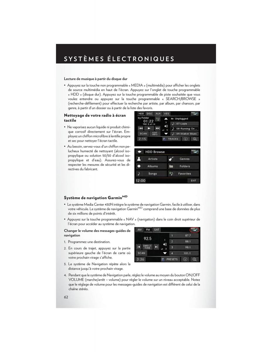 Chrysler Town and Country V 5 manuel du proprietaire / page 64