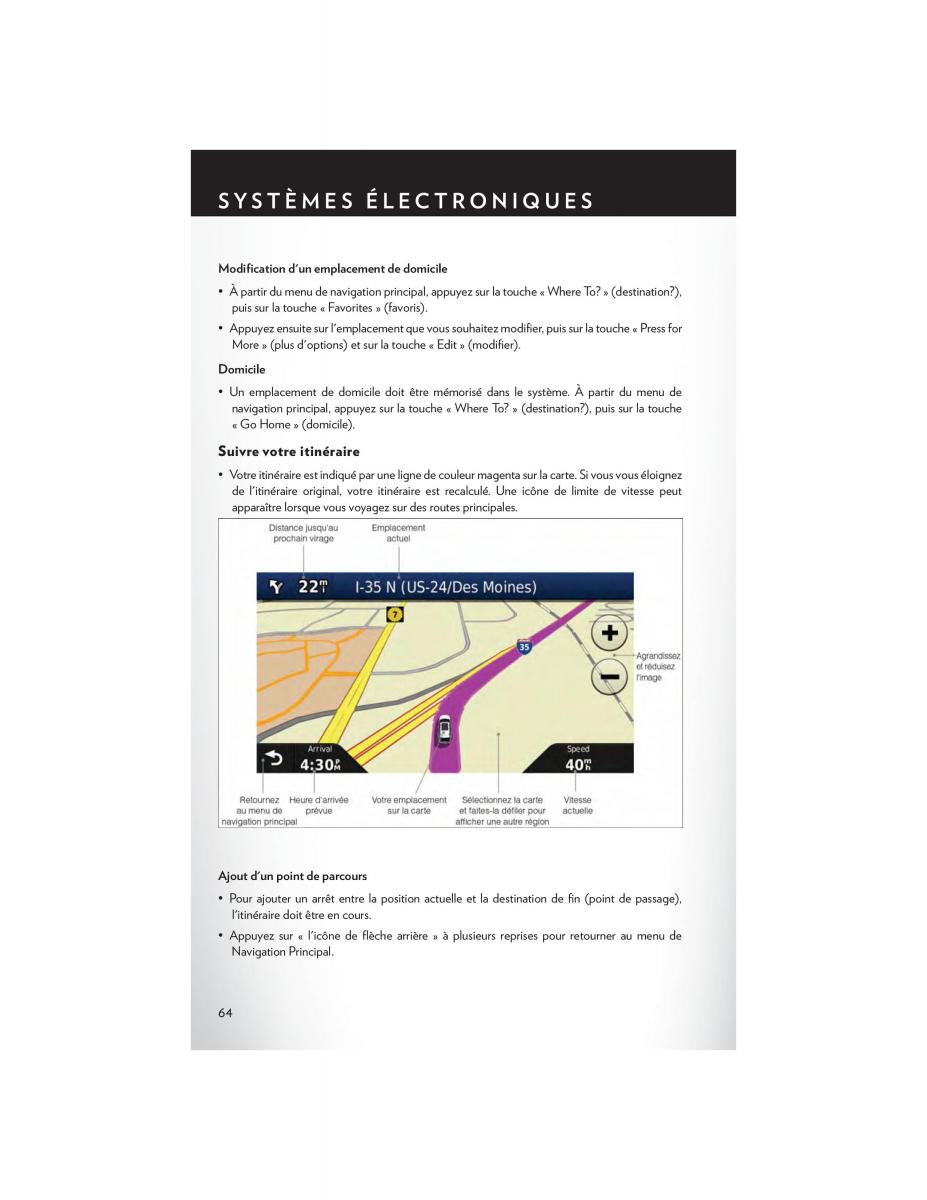 Chrysler Town and Country V 5 manuel du proprietaire / page 66