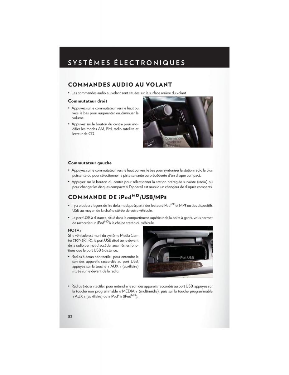 Chrysler Town and Country V 5 manuel du proprietaire / page 84