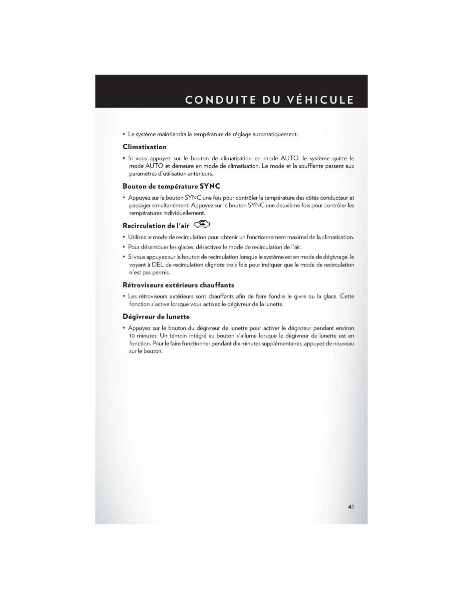 Chrysler Town and Country V 5 manuel du proprietaire / page 43