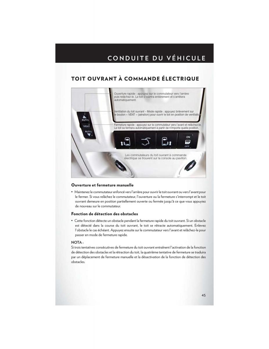 Chrysler Town and Country V 5 manuel du proprietaire / page 47