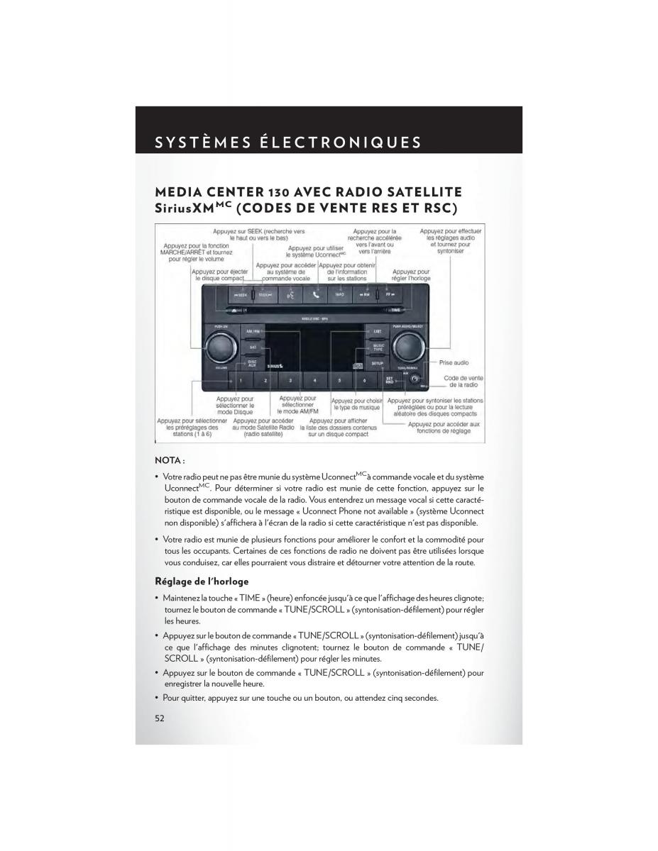 Chrysler Town and Country V 5 manuel du proprietaire / page 54