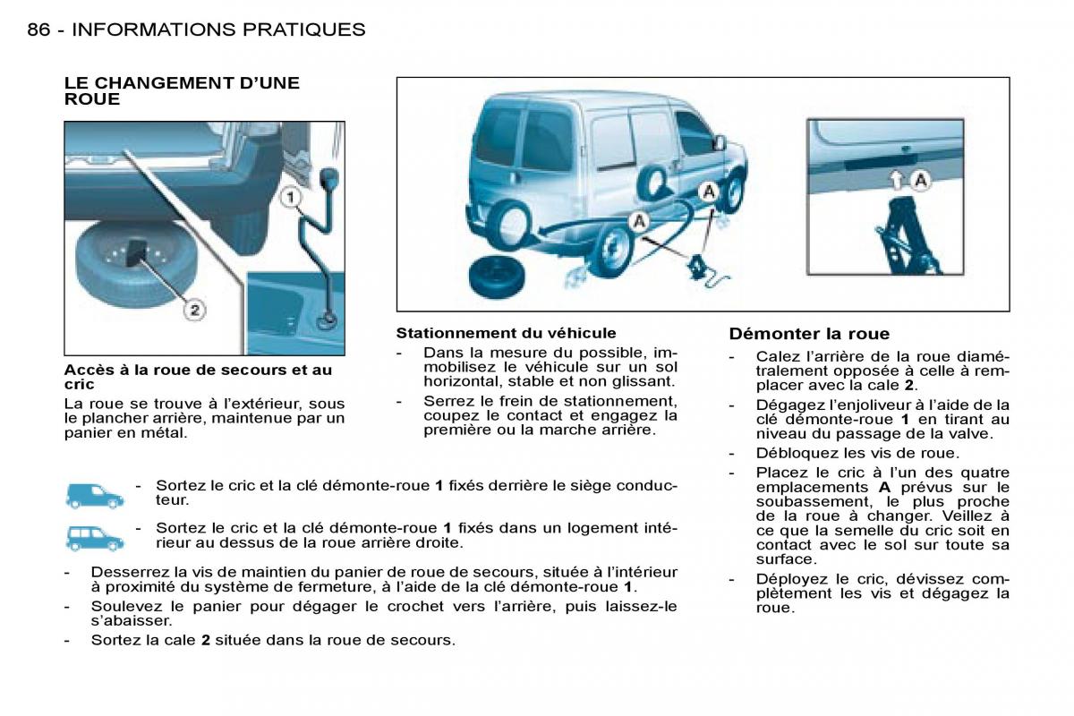 Citroen Berlingo I 1 manuel du proprietaire / page 75