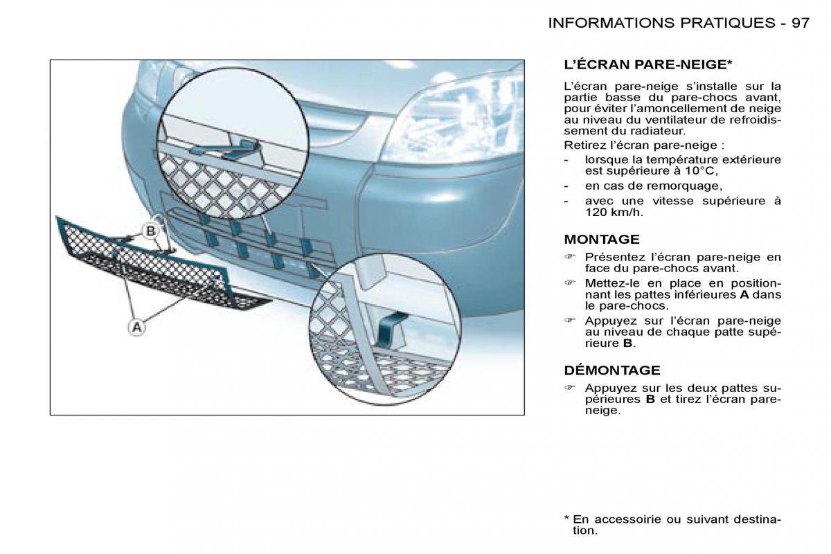 Citroen Berlingo I 1 manuel du proprietaire / page 87