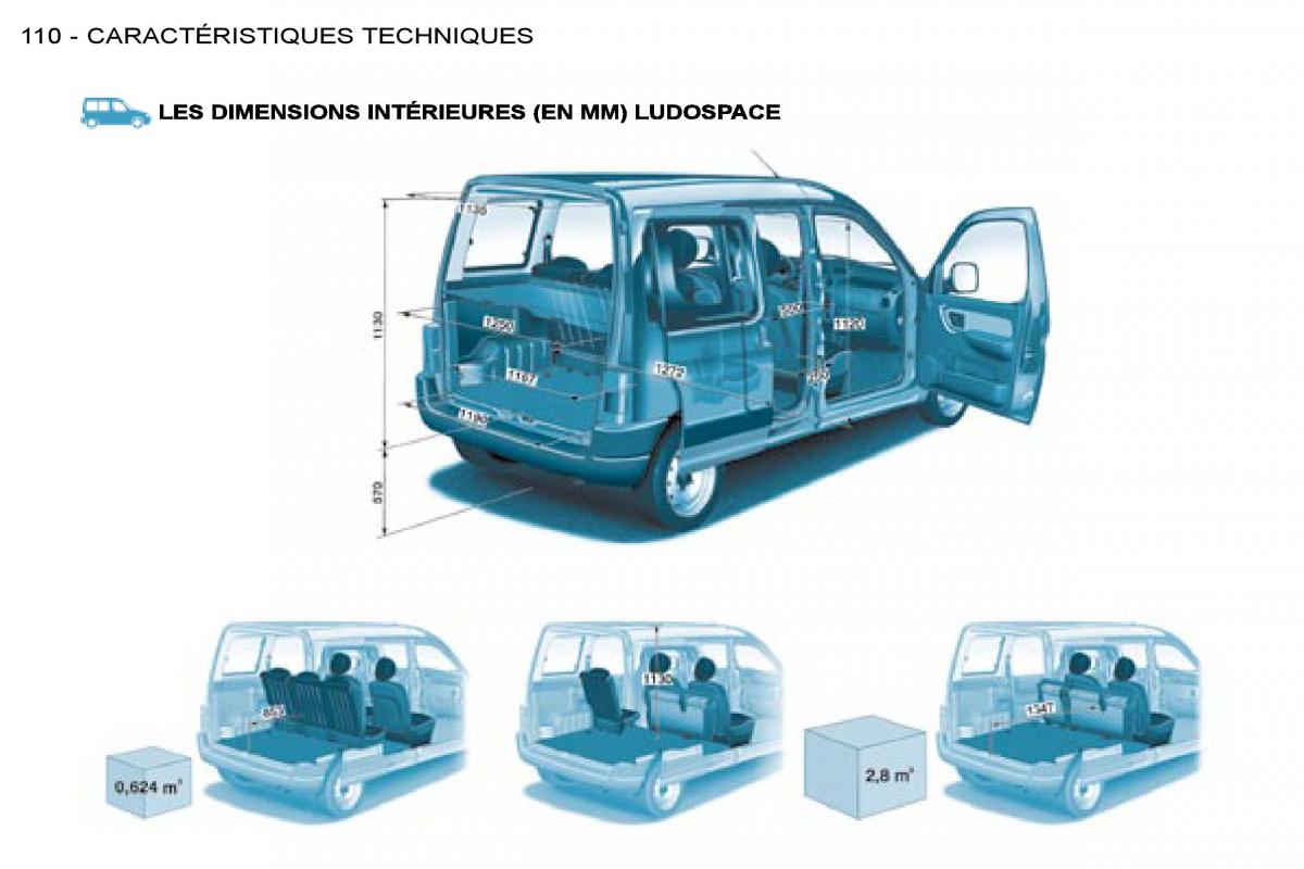 Citroen Berlingo I 1 manuel du proprietaire / page 100