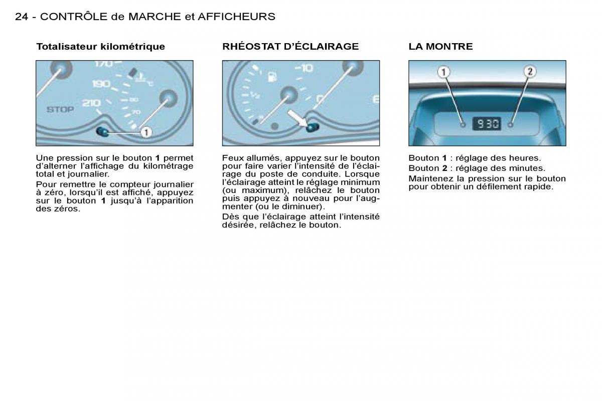 Citroen Berlingo I 1 manuel du proprietaire / page 21