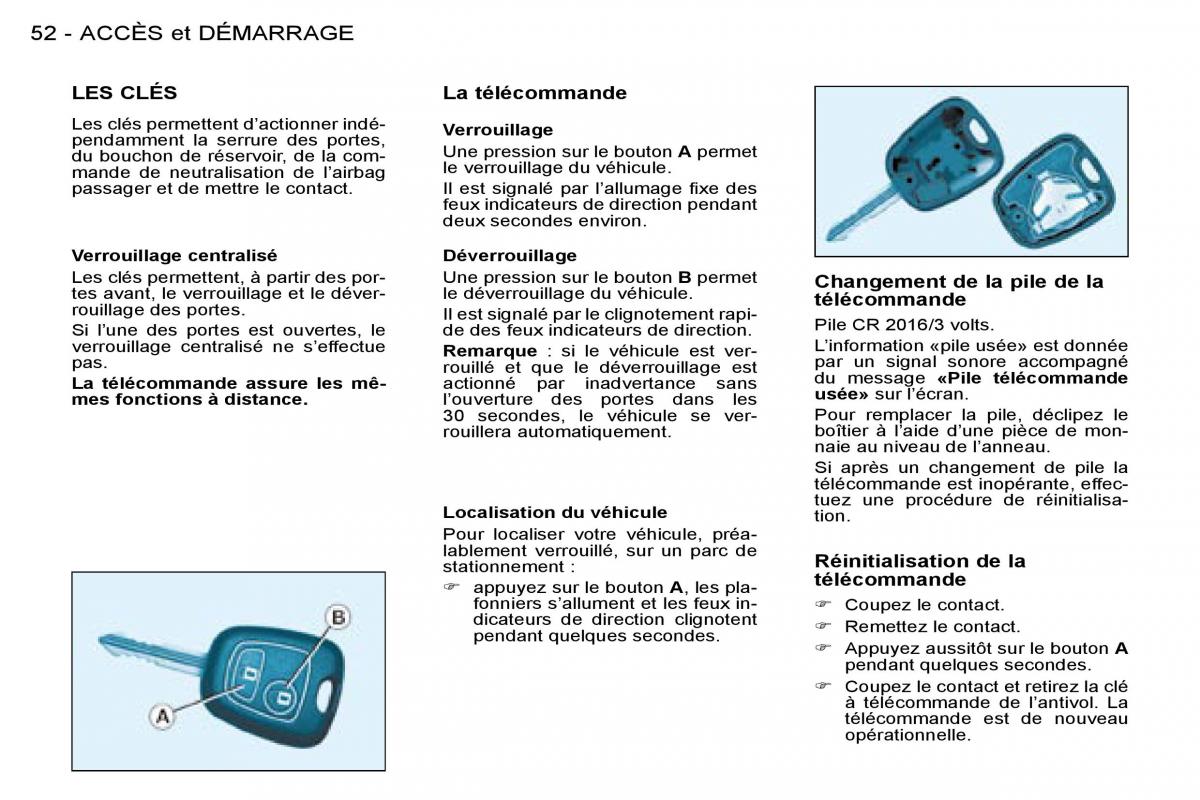 Citroen Berlingo I 1 manuel du proprietaire / page 42